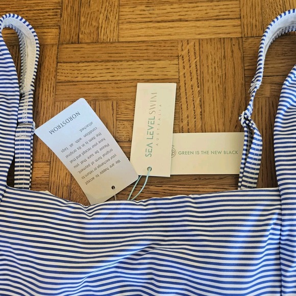 AZURE Sea Level Positano Square Neck One Piece Swimsuit, US 12‎ - Picture 5 of 10